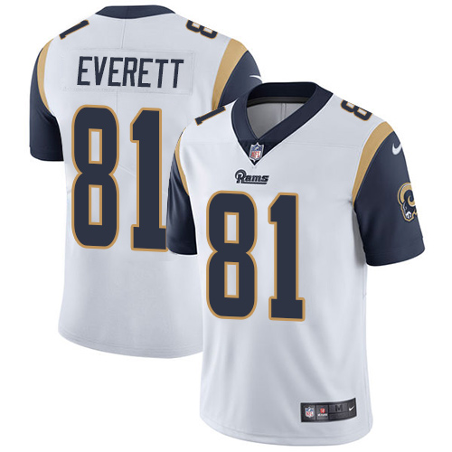 Nike Rams #81 Gerald Everett White Youth Stitched NFL Vapor Untouchable Limited Jersey